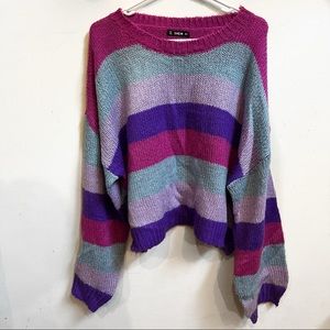 Cozy striped sweater